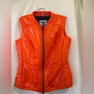 Vibrant Orange Women's Puffer Vest